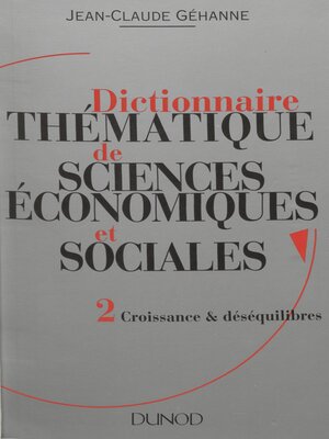 cover image of Dictionnaire thématique de sciences économiques et sociales (2)